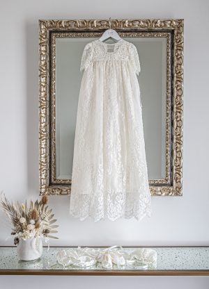 Girls Lace Baptism Gown | Kristina – Christeninggowns.com