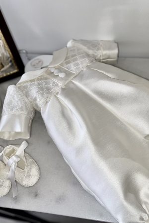 James Christening romper