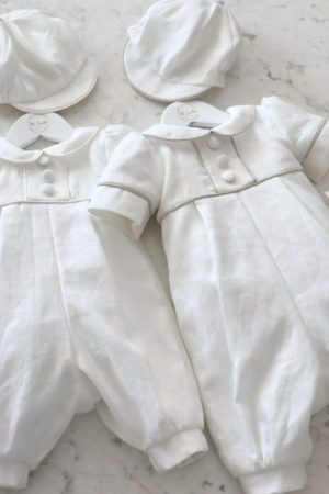 St.Carlo Christening romper